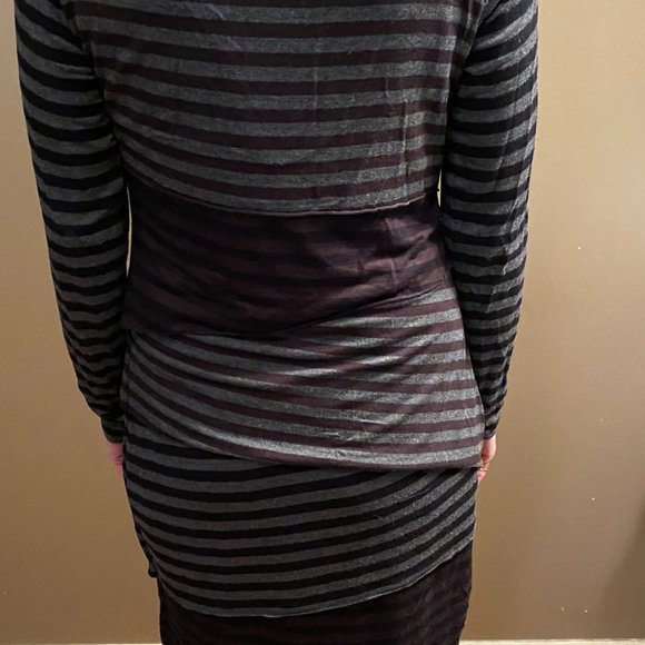 TRIBAL Striped Tiered Dress Size S - Picture 4 of 5